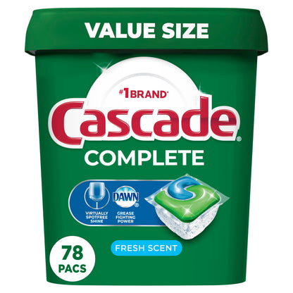 UPDATE: DEAD ❗ Cascade Complete Dishwasher Pods - Fresh Scent ActionPacs, 78 Count