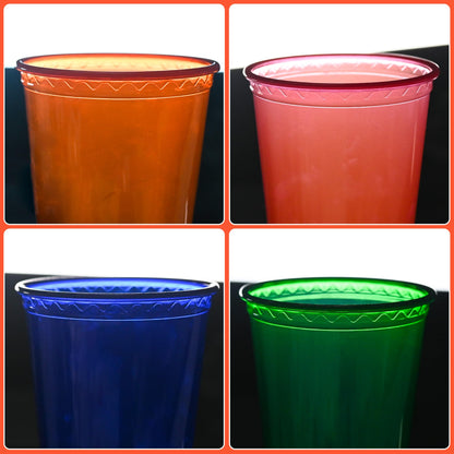 Kids Reusable Plastic Cups with Lids and Straws