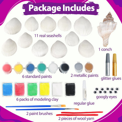 Sea Shell Painting Kit for Kids - RMJOY