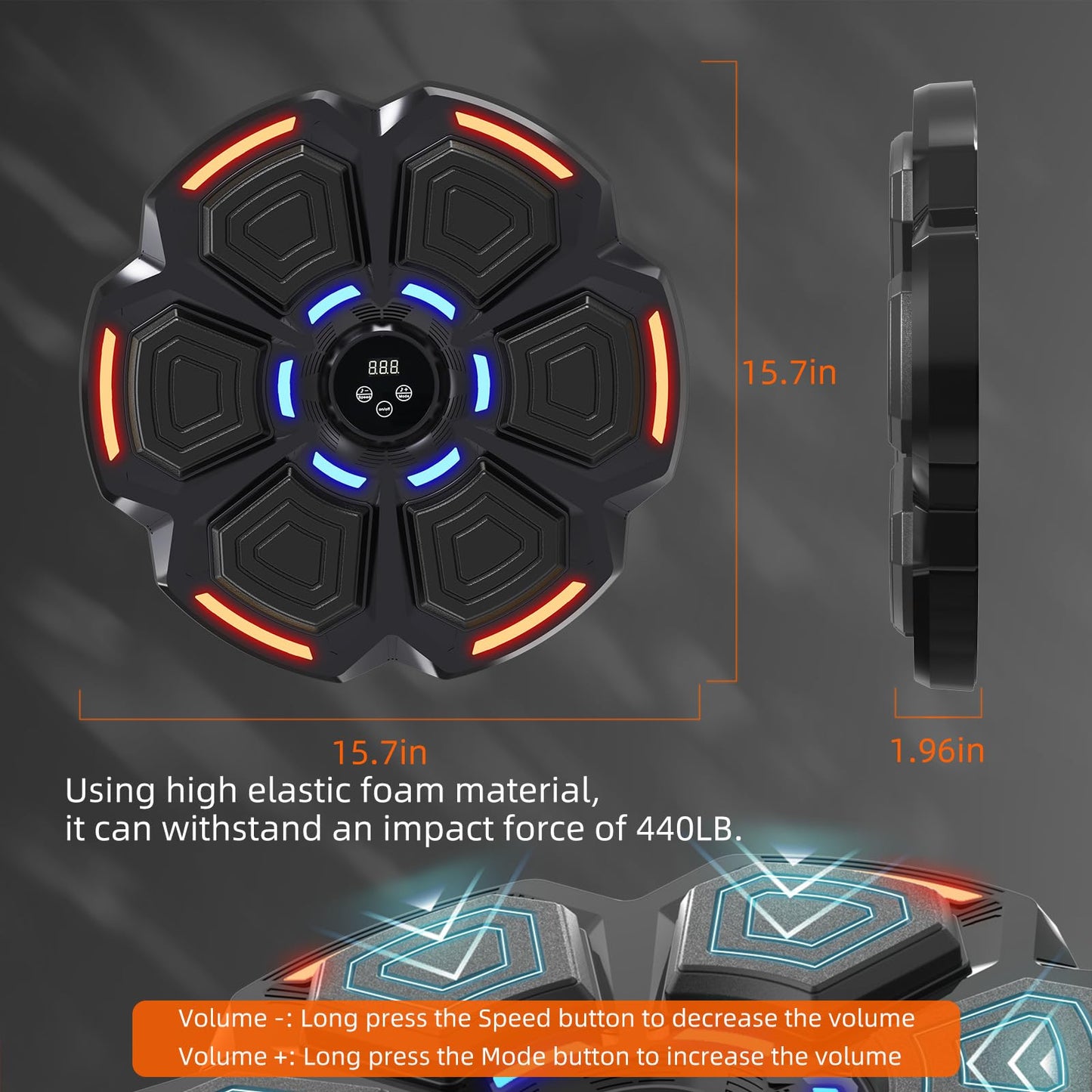 Bluetooth Music Punching Machine with Gloves
