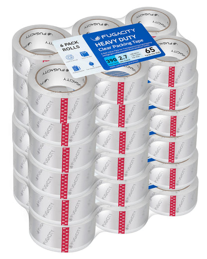 FugaCity Heavy Duty Packing Tape Refills, 36 Rolls