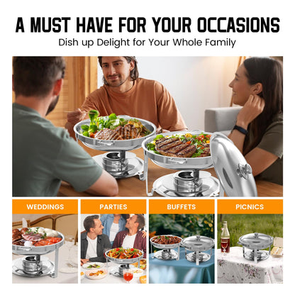 Aplancee 5QT Stainless Steel Chafing Dish Set