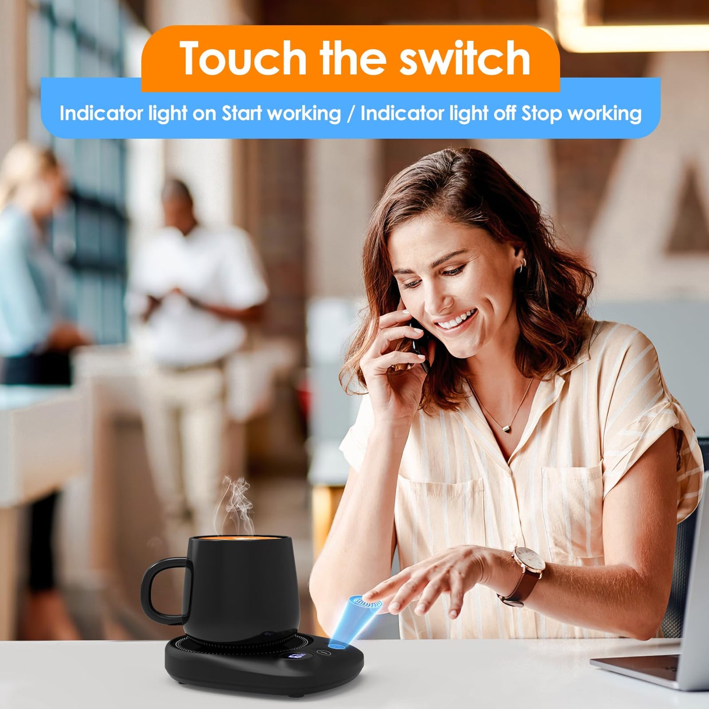 Coffee Mug Warmer with Auto Shut Off & Timer