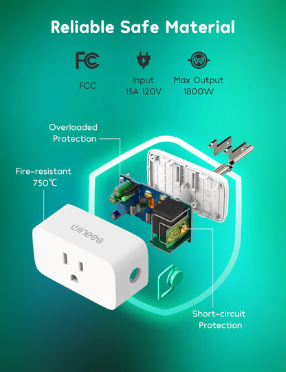 2 Pack Smart Plug for Home Automation