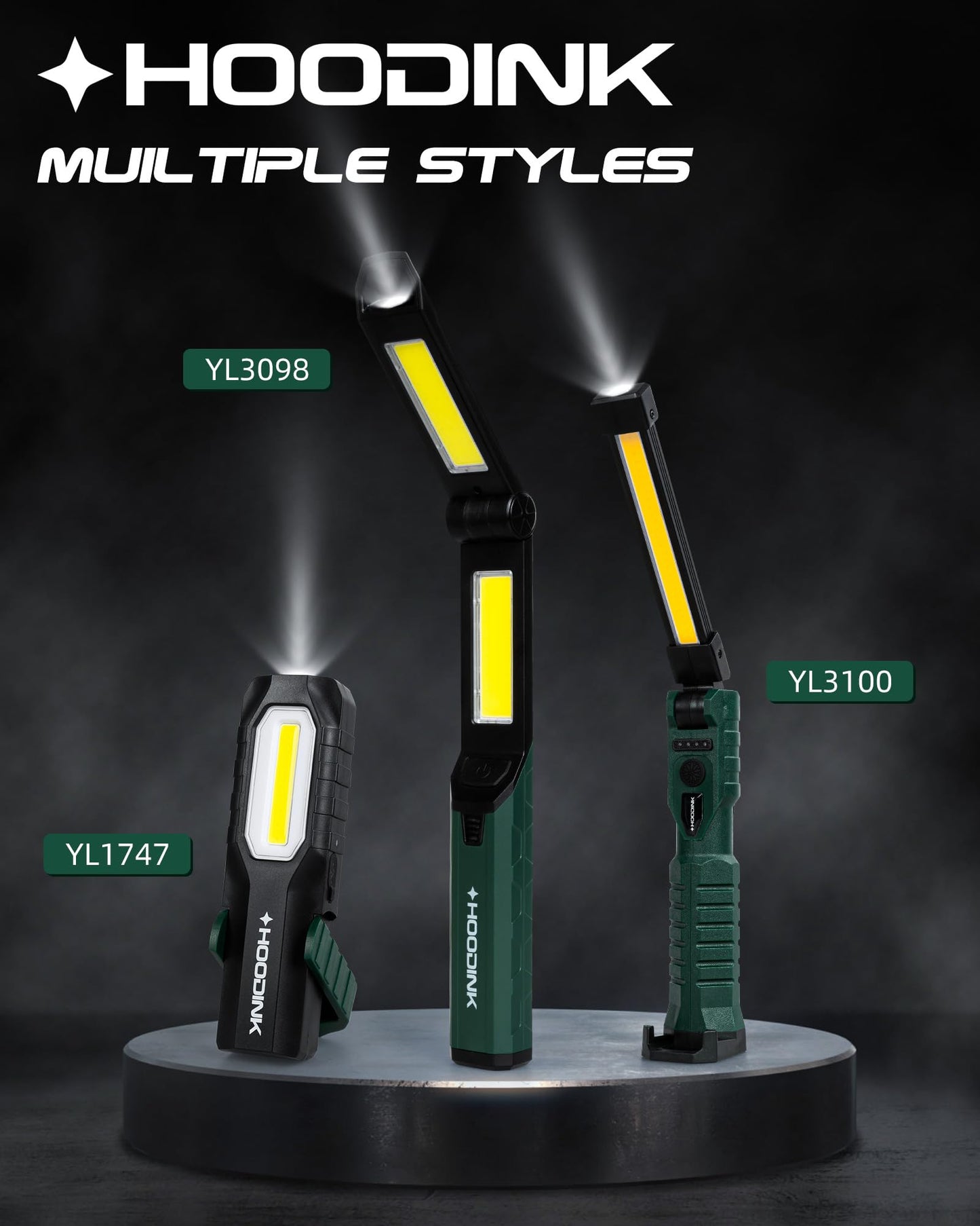 Rechargeable Magnetic LED Work Light by HOODINK
