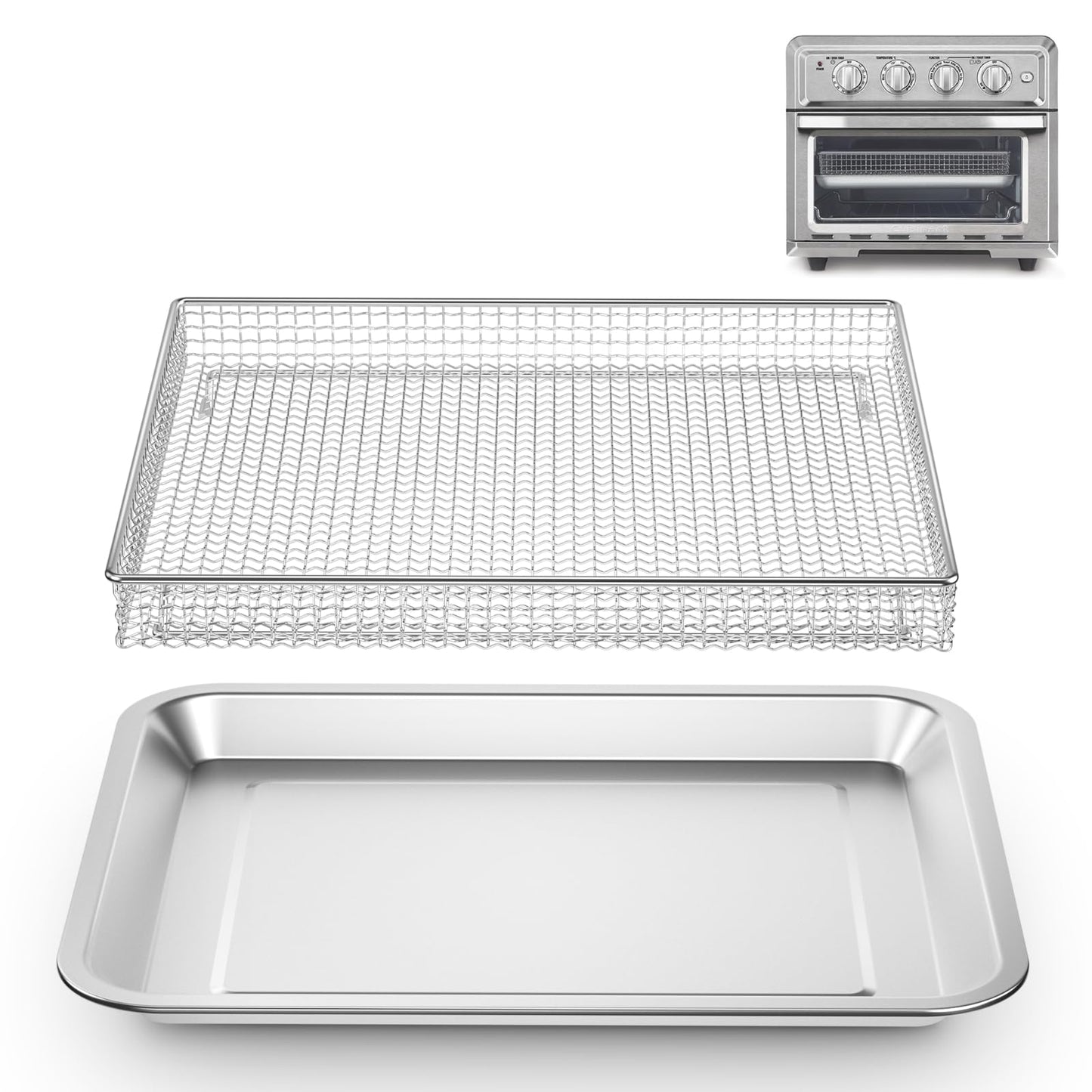 Stainless Steel Air Fryer Basket & Tray