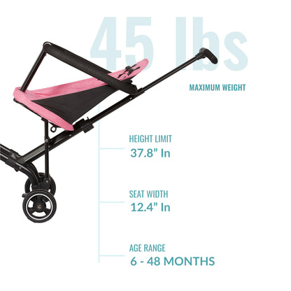 Dream On Me Lightweight Coast Rider Stroller - Pink