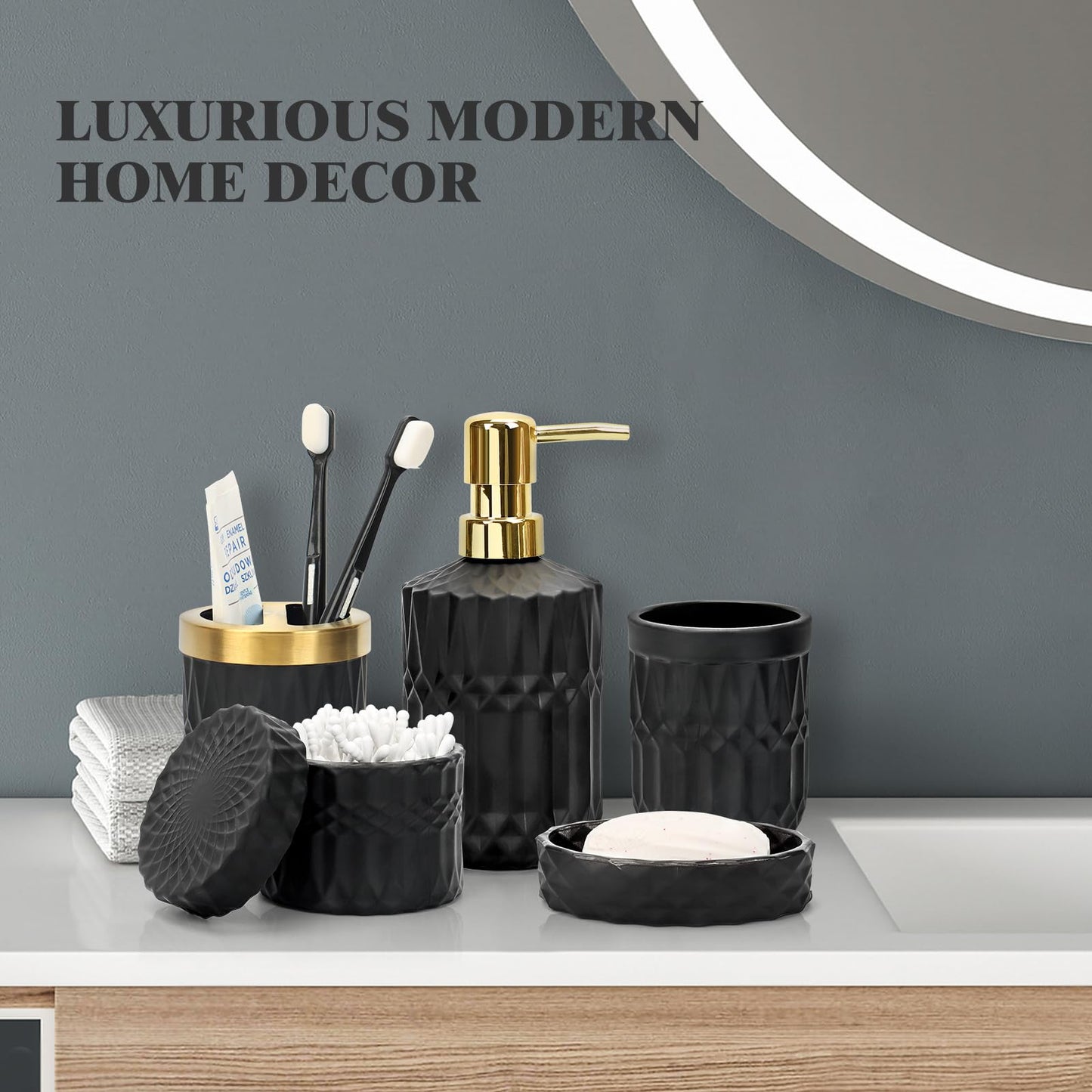 5-Piece Bathroom Accessories Set by Ulable