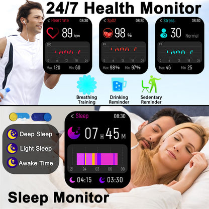 Fitness Tracker Smart Watch with Heart Rate Monitor