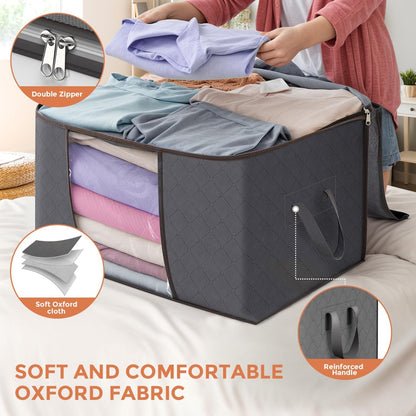 90L Storage Bags - 6 Pack Organizers
