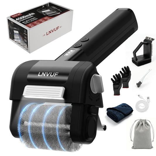 Electric Grill Brush with LED Light and Motor