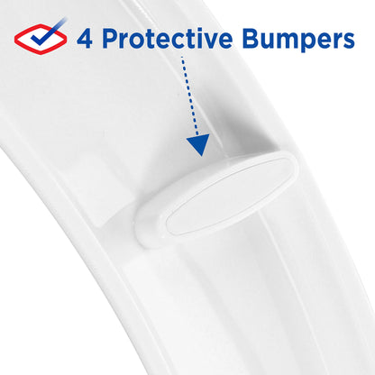 Clorox Round Scented Plastic Toilet Seat with Easy-Off Hinges
