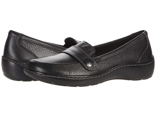 Clarks Women's Black Leather Cora Daisy Loafers