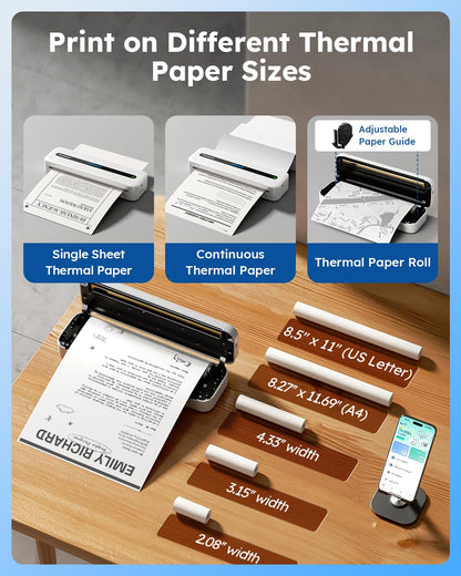 Phomemo Wireless Thermal Printer for Phone & Laptop
