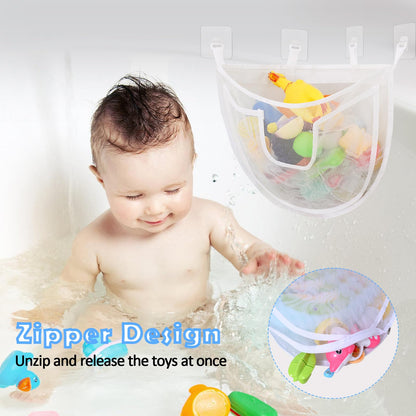 DOCMON Bath Toy Storage with Bottom Zipper