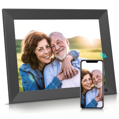BSIMB 10 Inch 32GB WiFi Digital Picture Frame, Electronic Photo Frame with IPS Touch Screen, Instantly Share Pictures & Videos via App & Email, Auto-Rotate, Wall Mountable, Gift for Mother's Day