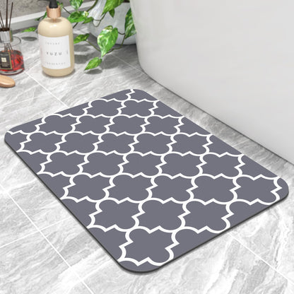 KMAT Super Absorbent Anti-Slip Bath Mat Grey