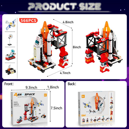 12 in 1 Aerospace Toys with Rocket Launcher