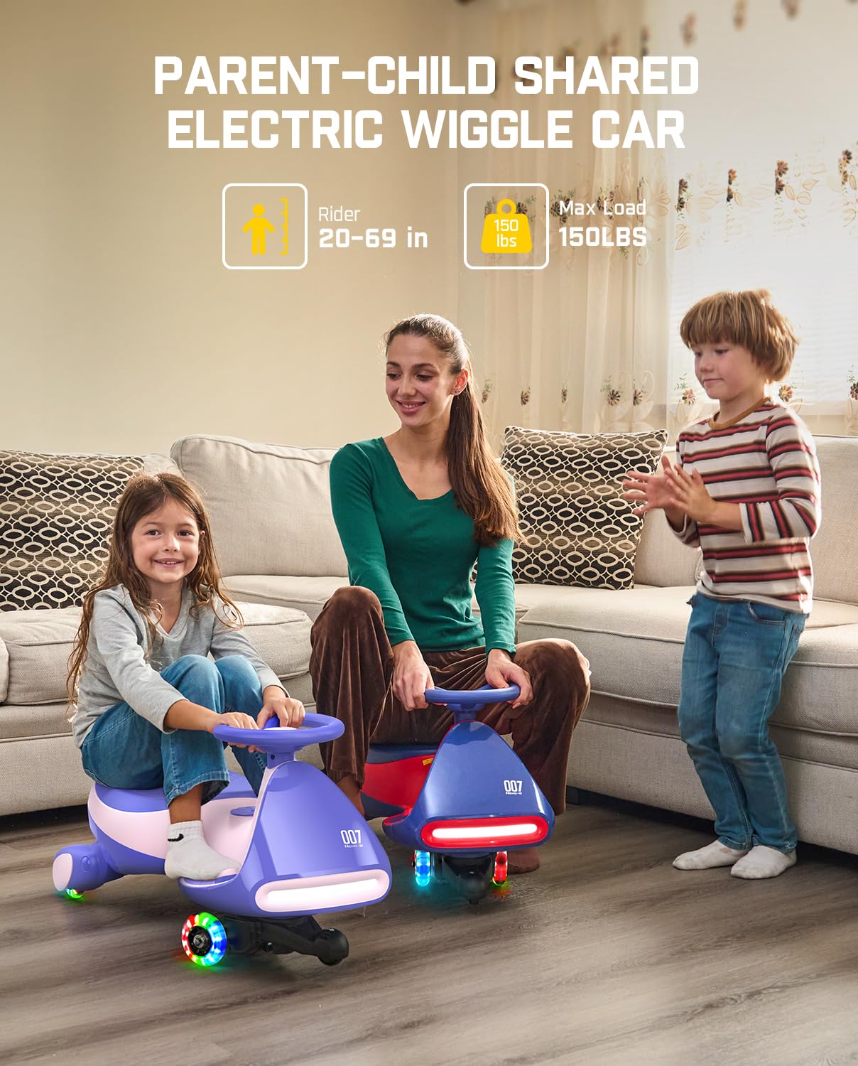 Electric Wiggle Car with Rechargeable Battery