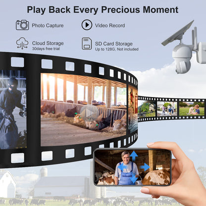 Xparkin 4G LTE Solar Outdoor Security Camera