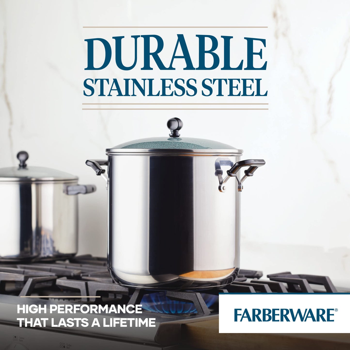 Farberware 11 Quart Stockpot with Glass Lid