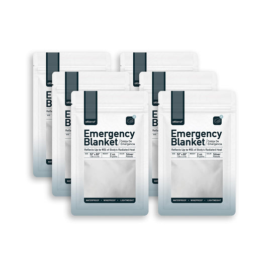 6 Pack Emergency Survival Blankets for Winter