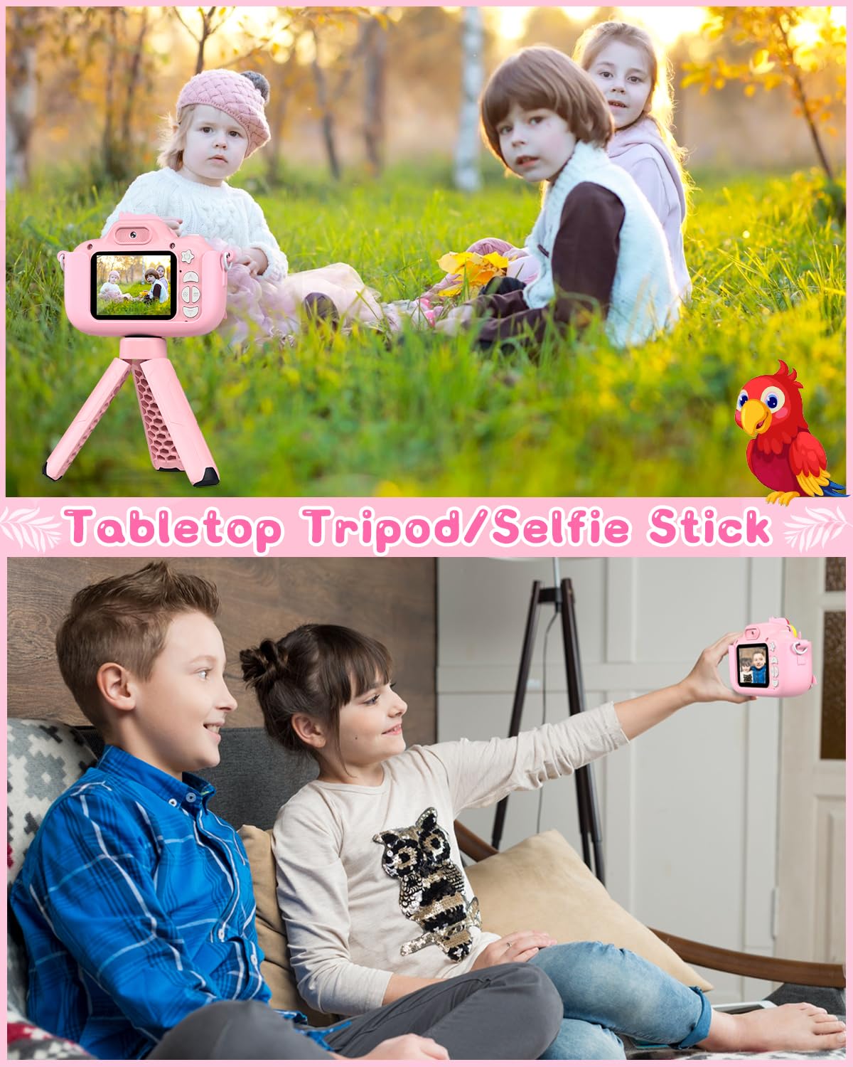 GREENKINDER Kids 1080P Digital Camera for Ages 3-12