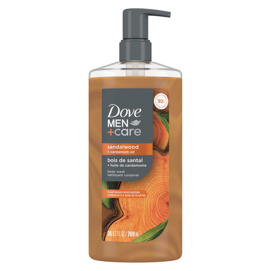 DOVE MEN + CARE Sandalwood Body Wash 26 oz