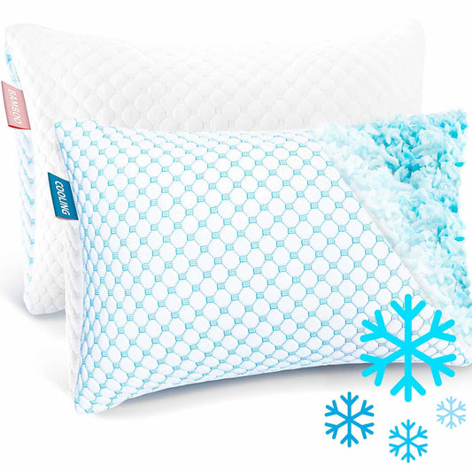 2 Pack Nestl Cooling Shredded Memory Foam Pillows