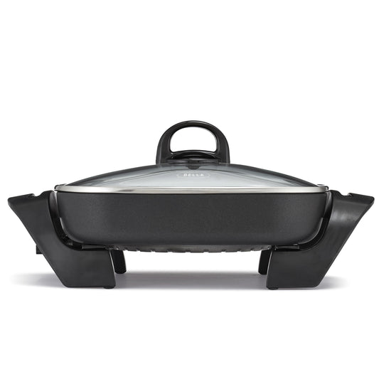 BELLA Nonstick Electric Skillet with Glass Lid