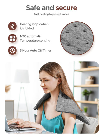 Electric Heating Pad for Back and Neck Pain