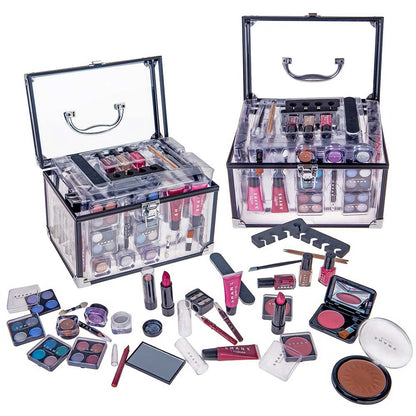 SHANY Makeup Train Case with Eye Palettes & Brushes