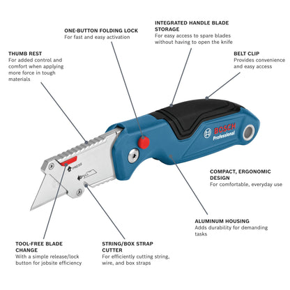 2-Piece Bosch Utility Knife Set with Blades