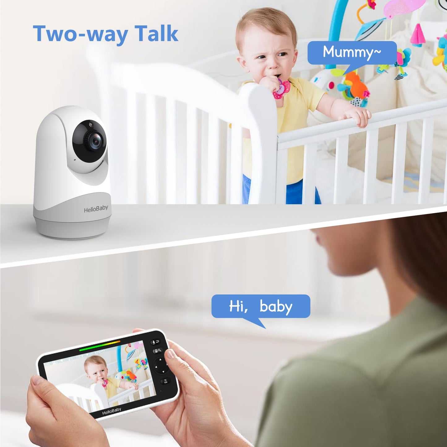 HelloBaby Video Baby Monitor with Night Vision