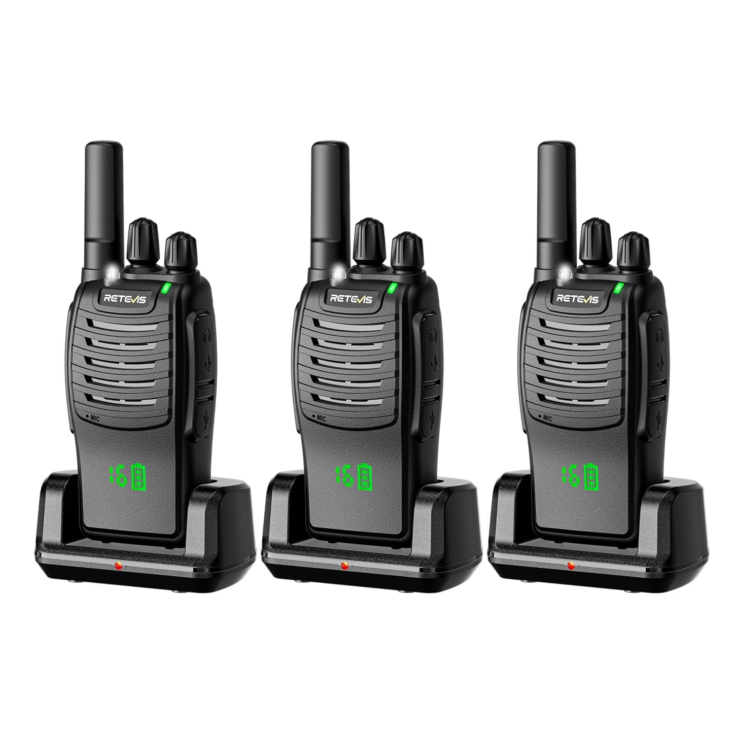 3 Pack Retevis H-777H Rechargeable Walkie Talkies