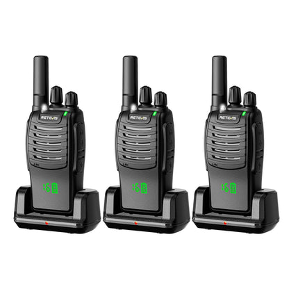 3 Pack Retevis H-777H Rechargeable Walkie Talkies
