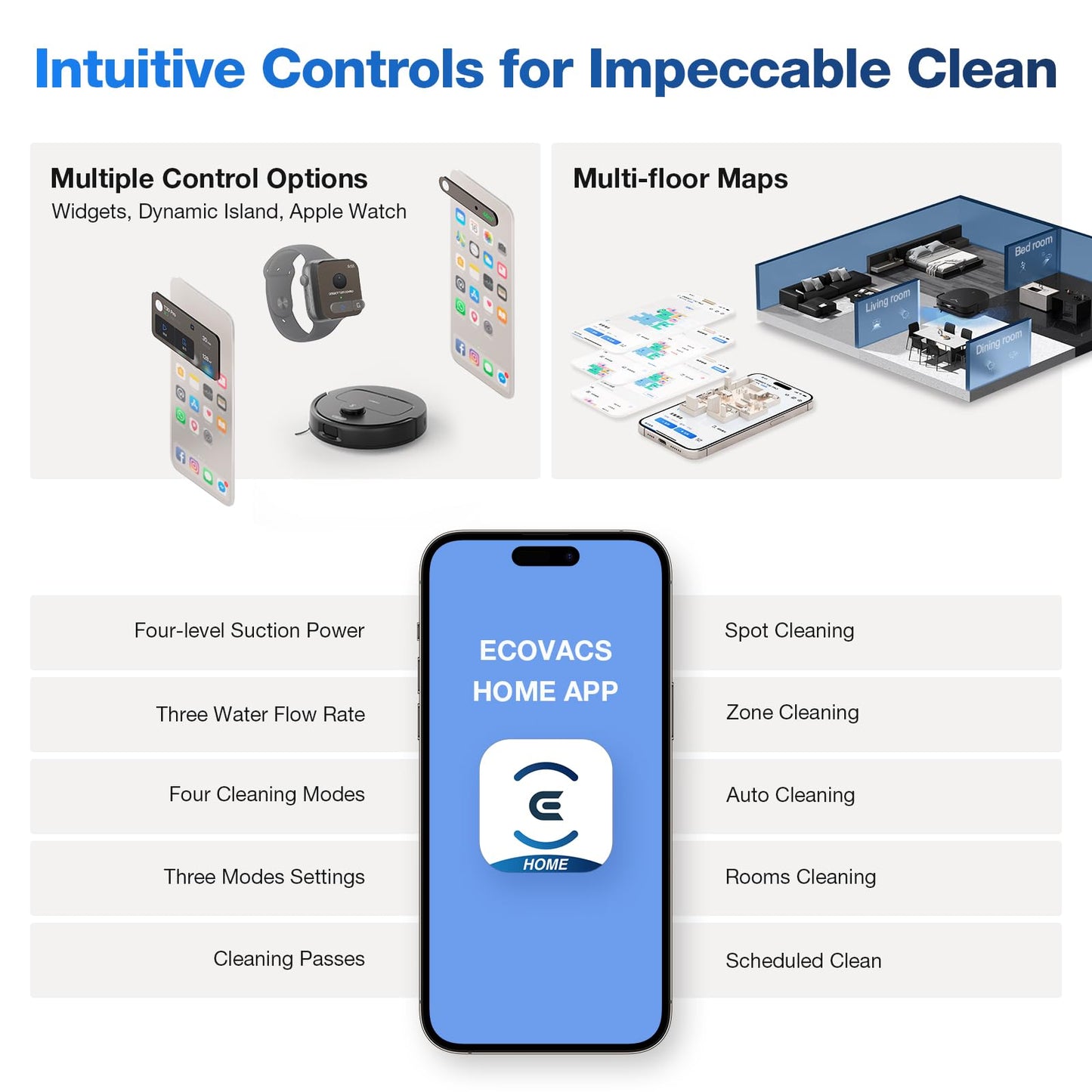 ECOVACS Robot Vacuum and Mop with Self-Emptying