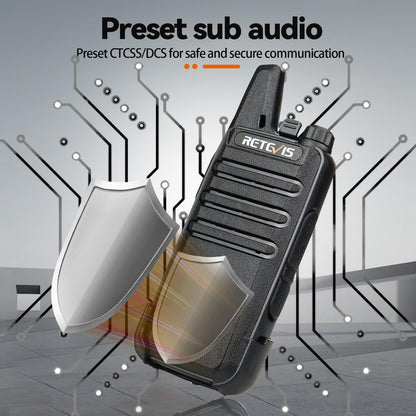4 Pack Retevis Two Way Walkie Talkies