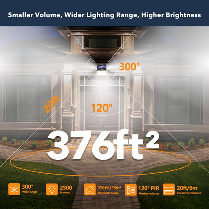 Solar Motion Sensor Lights - 238 LED 2 Pack