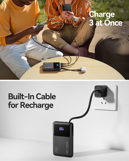 10000mAh INIU Portable Charger with USB-C Cable