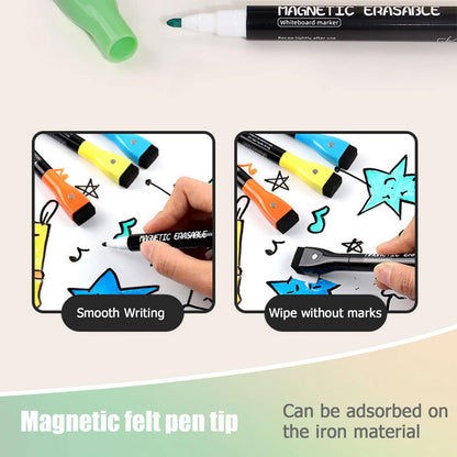 Magnetic Dry Erase Board for Fridge with Markers