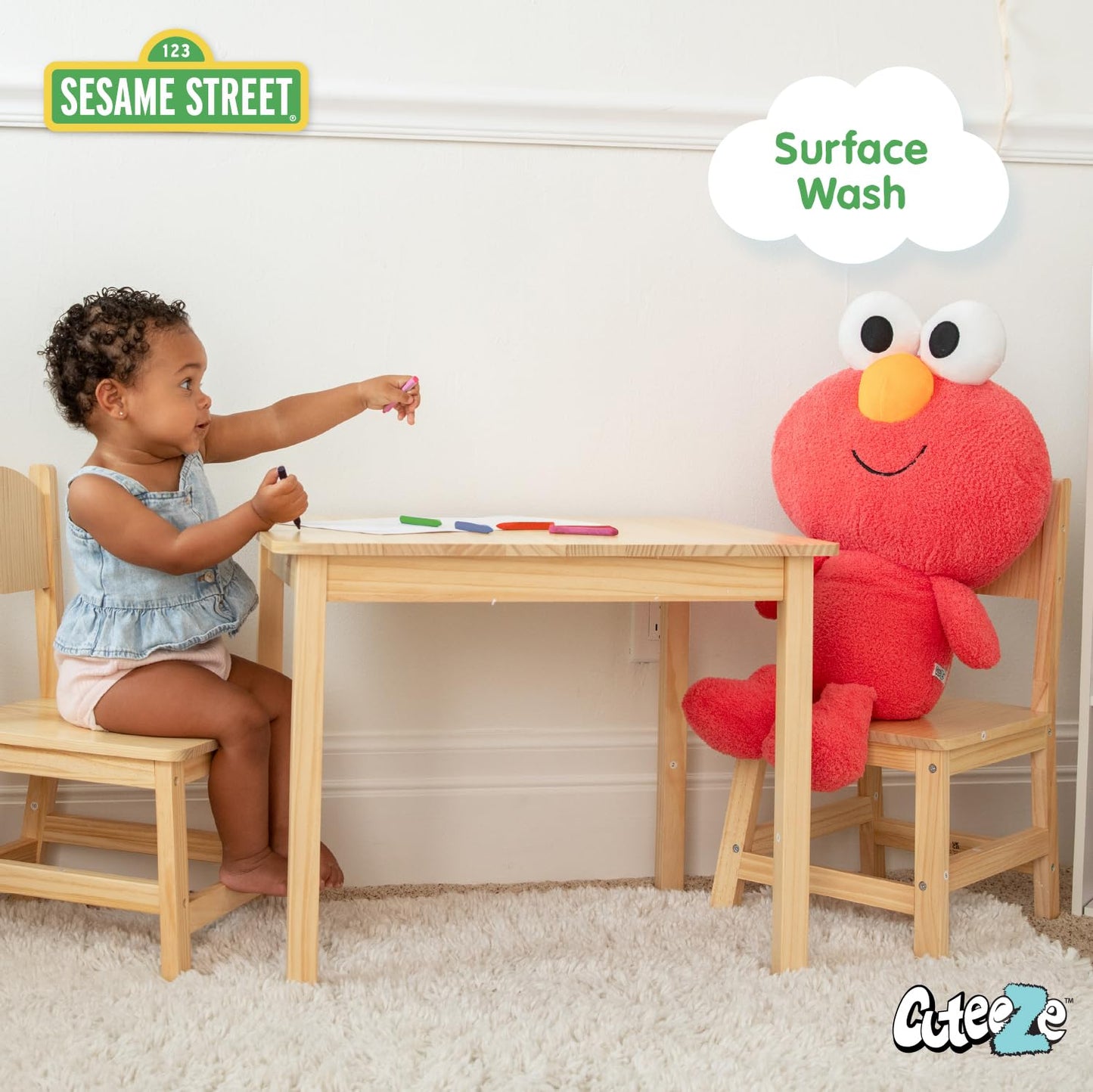 Elmo Jumbo Stuffed Animal for 1 Year Olds