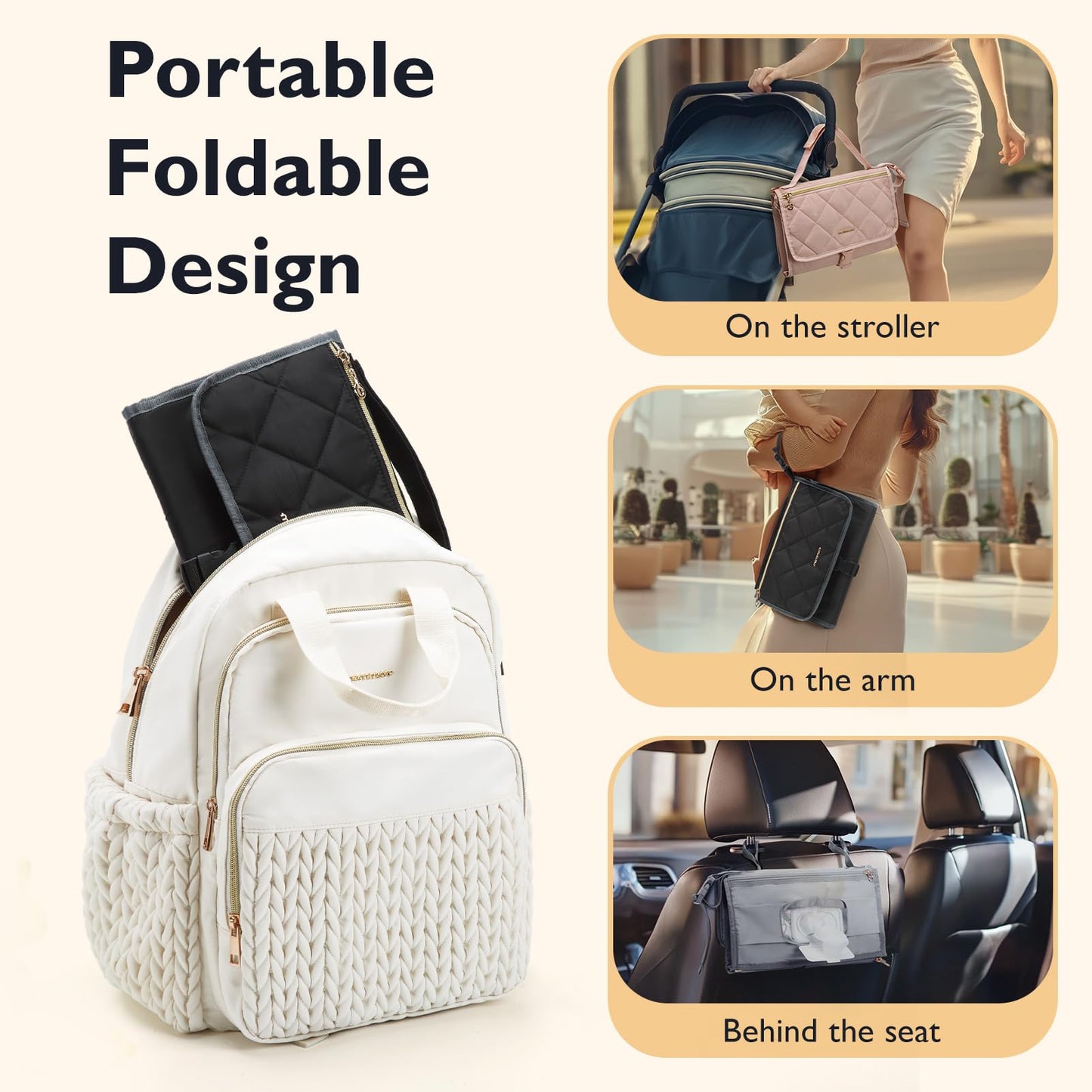 Portable Water-Resistant Changing Pad for Baby
