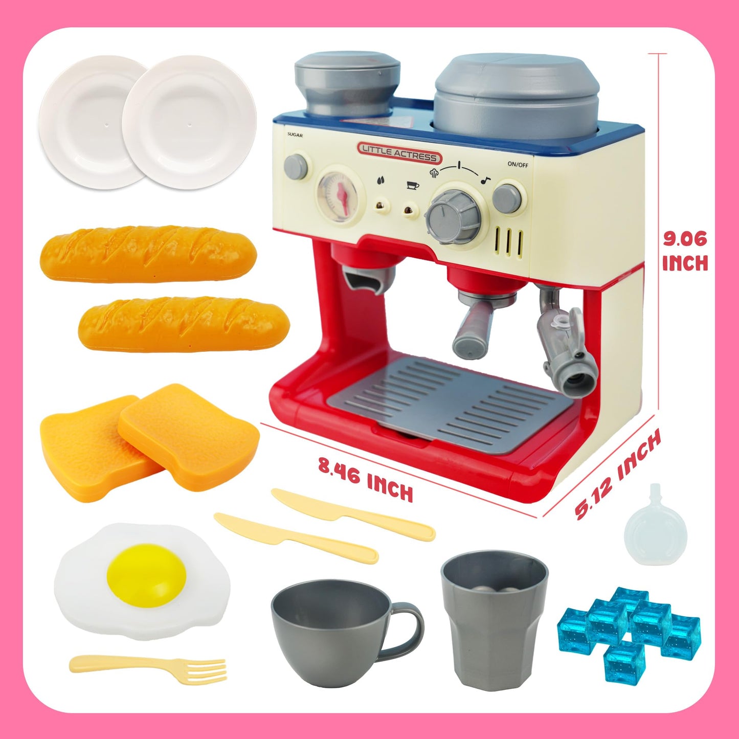 Kids Coffee Maker Playset with LED Sound