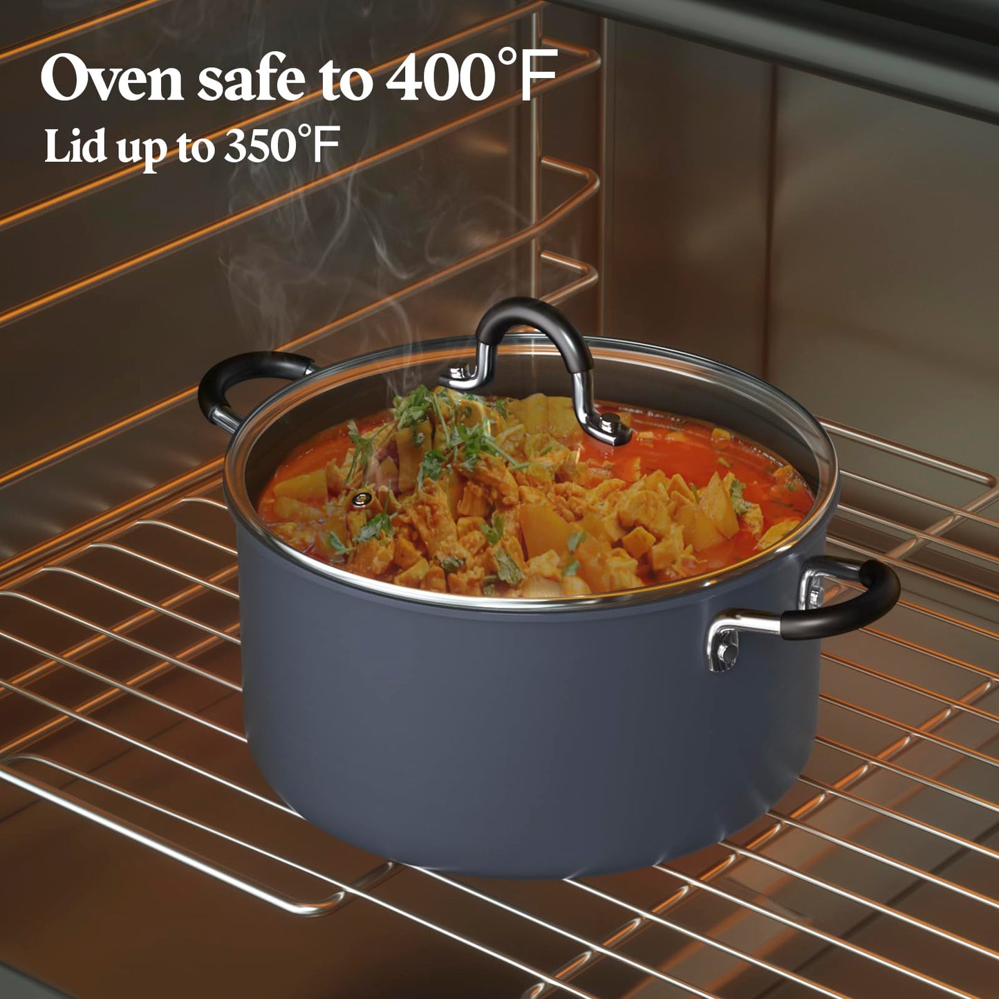 10 Quart Cook N Home Nonstick Stockpot with Lid