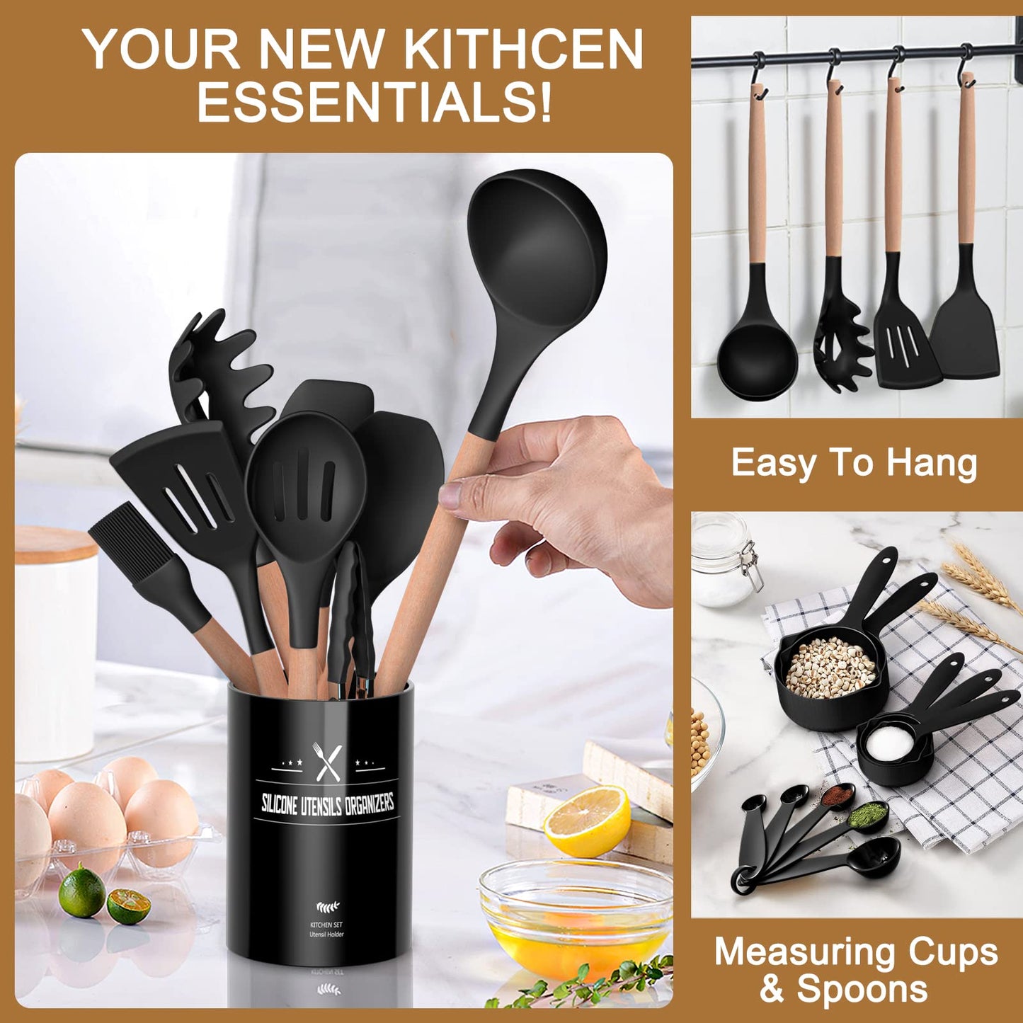 26-Piece Non-Stick Silicone Utensil Set
