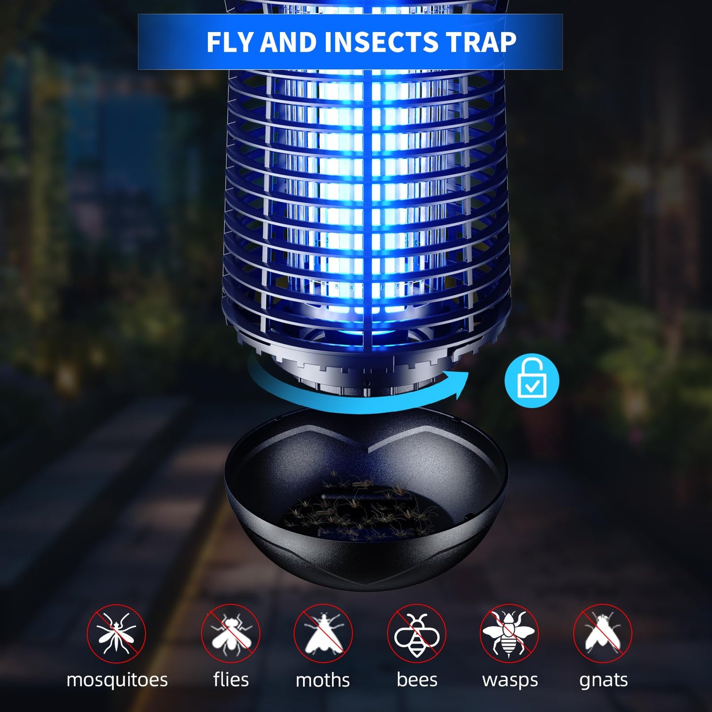 Minimoon Electric Mosquito Zapper for Outdoor Use