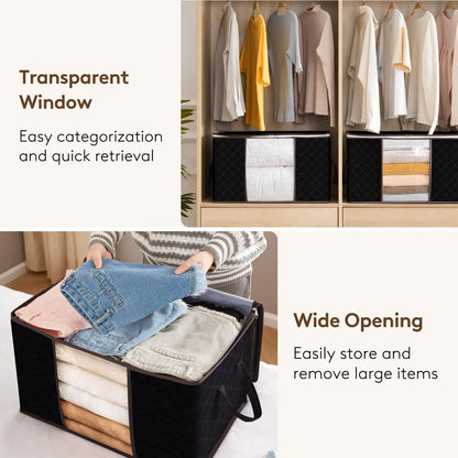 Lifewit Foldable Clothes Storage Bins with Lids