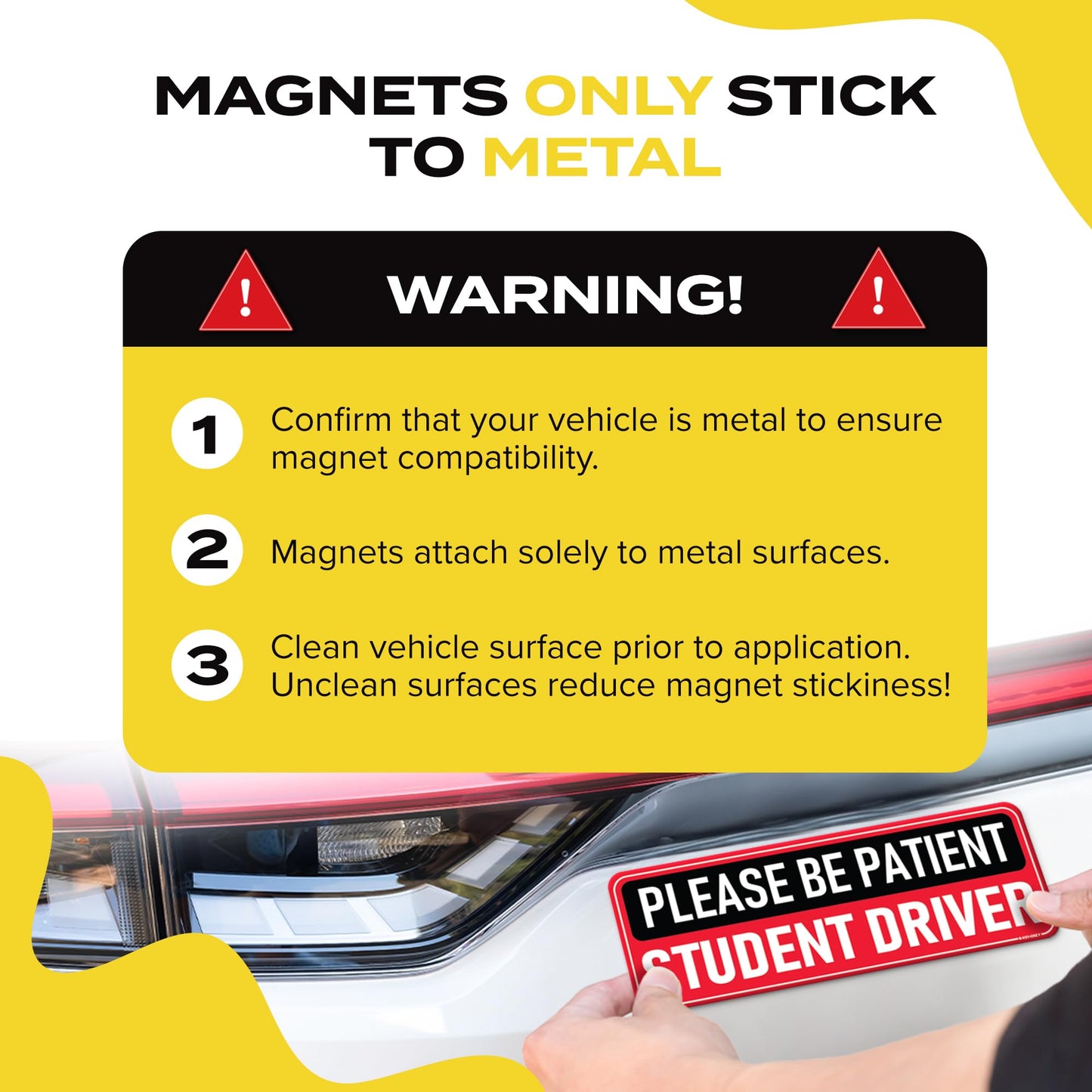 Student Driver Magnet - Please Be Patient Sign