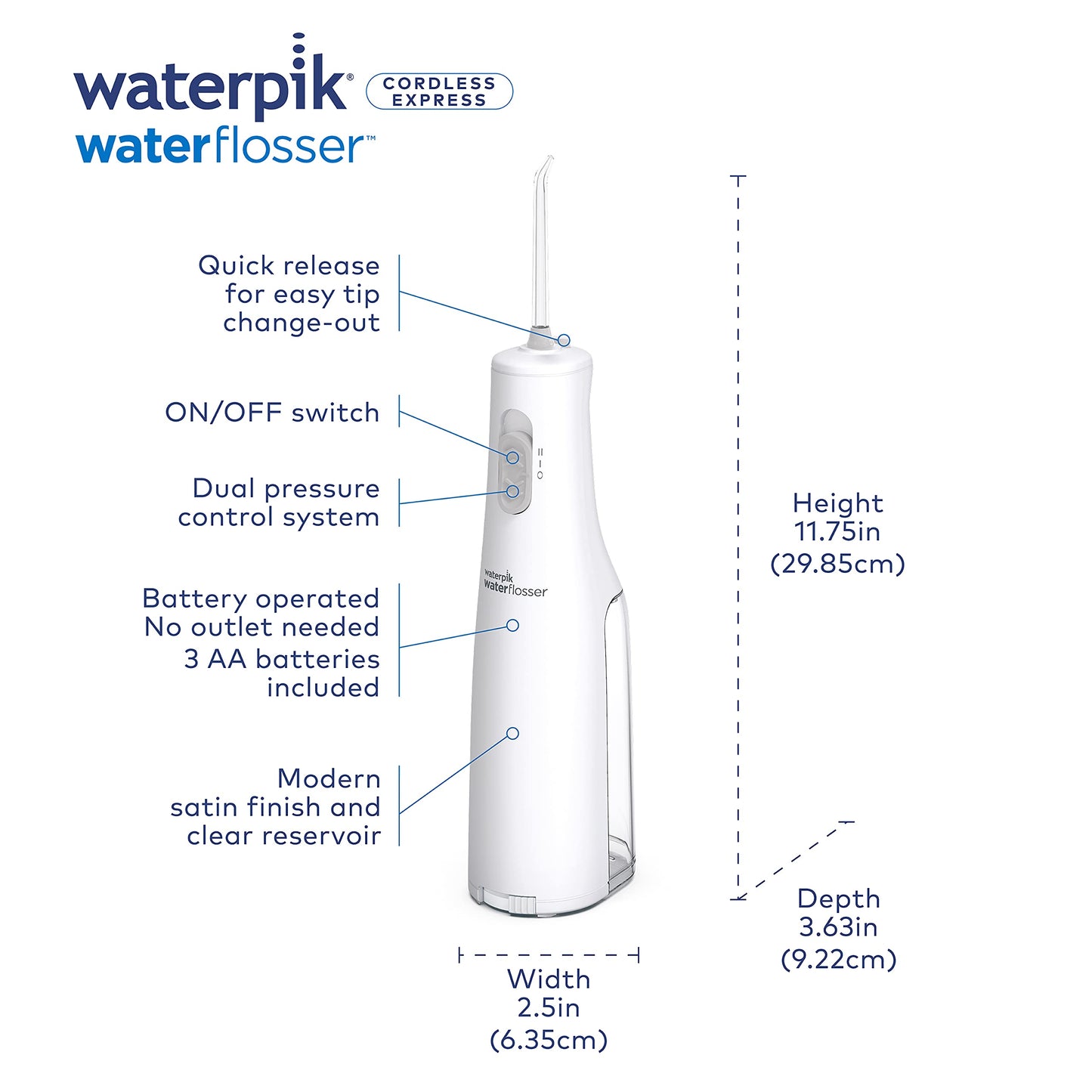 Waterpik Cordless Portable Water Flosser for Travel